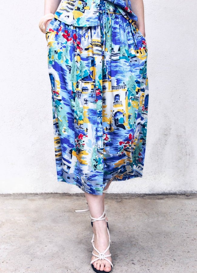 Jupe estampillée Sfera.