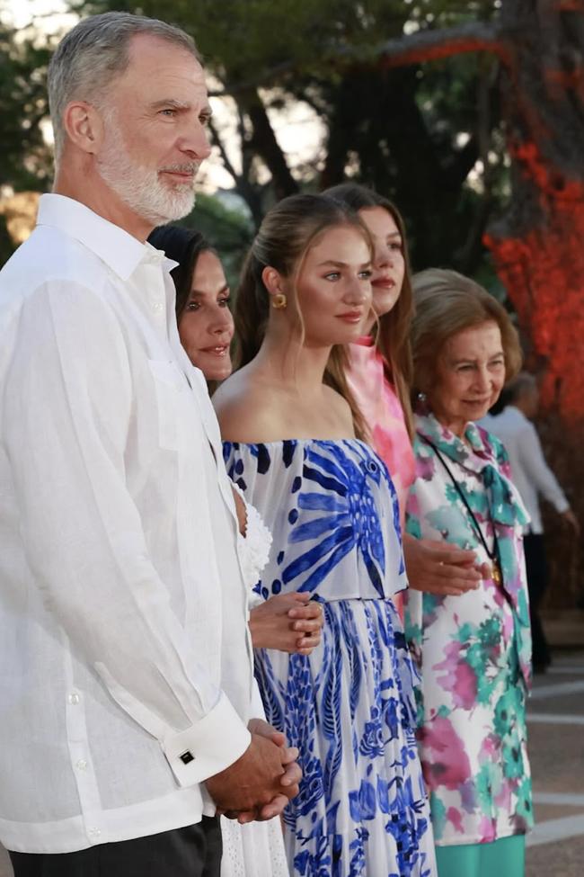 La famille royale, à la dernière réception de Marivent.