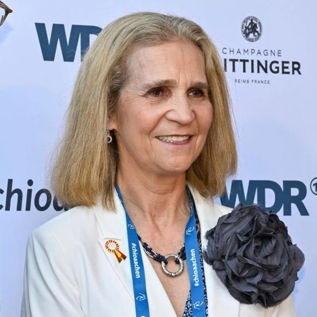 Infanta Elena lors de son voyage en Allemagne.