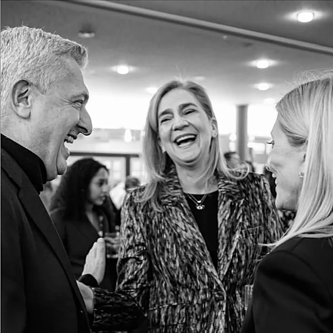 Infante Cristina avec Marie-Chantal Miller à Genève.