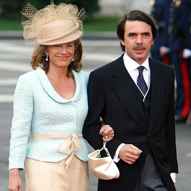 Ana Botella et José María Aznar, au mariage des rois Felipe et Letizia.