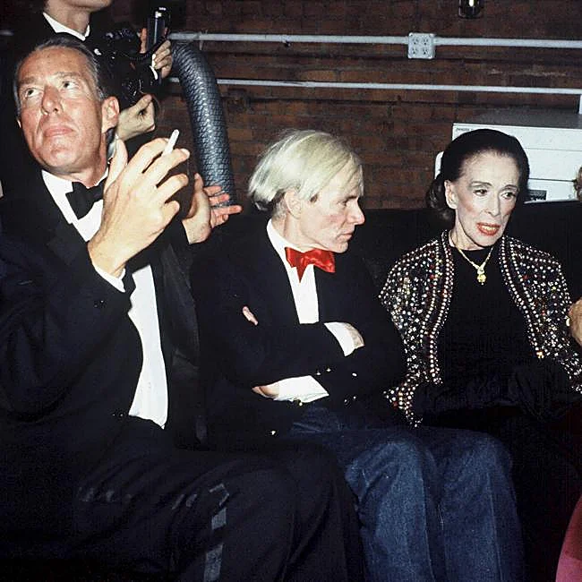 Roy Halston, Andy Warhol et Diana Vreeland au Studio 54