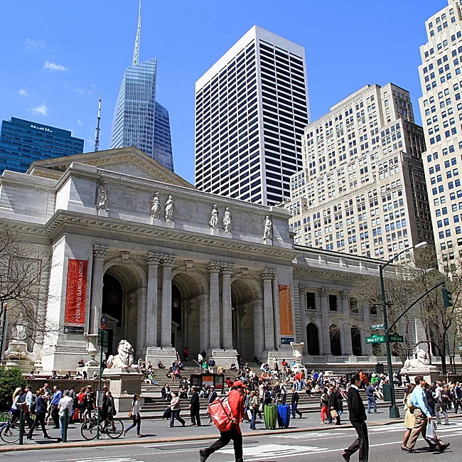 La bibliothèque publique de New York.