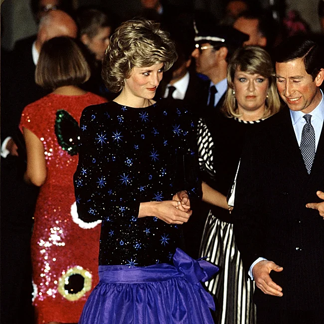 Diane de Galles à Florence avec la robe Jacques Azagury.