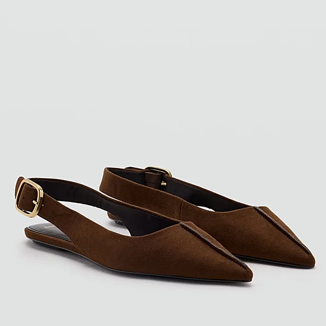 Chaussures marron Mango (39,99 euros)