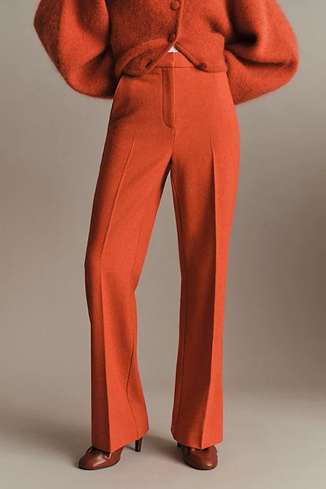 Pantalon orange de Sézane (130 euros)