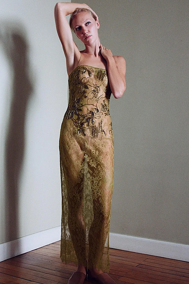 Robe en dentelle Zara (69,99 euros)