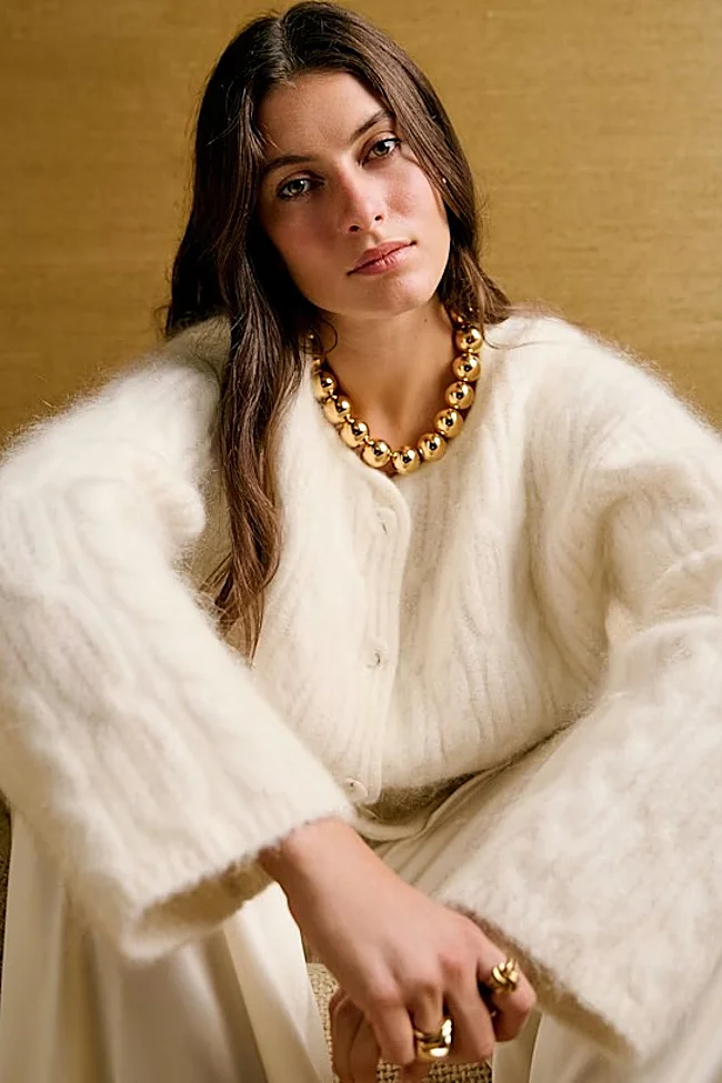 Veste en cachemire Sézane (175 euros)