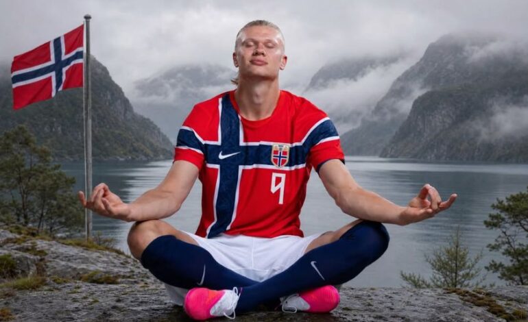 Le footballeur Haaland montre que la méditation est pour tout le monde